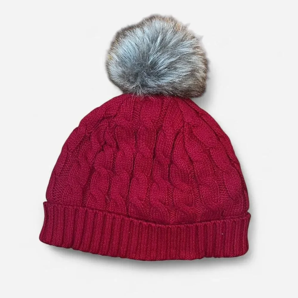 Unbranded Women's Red and Burgundy Hat